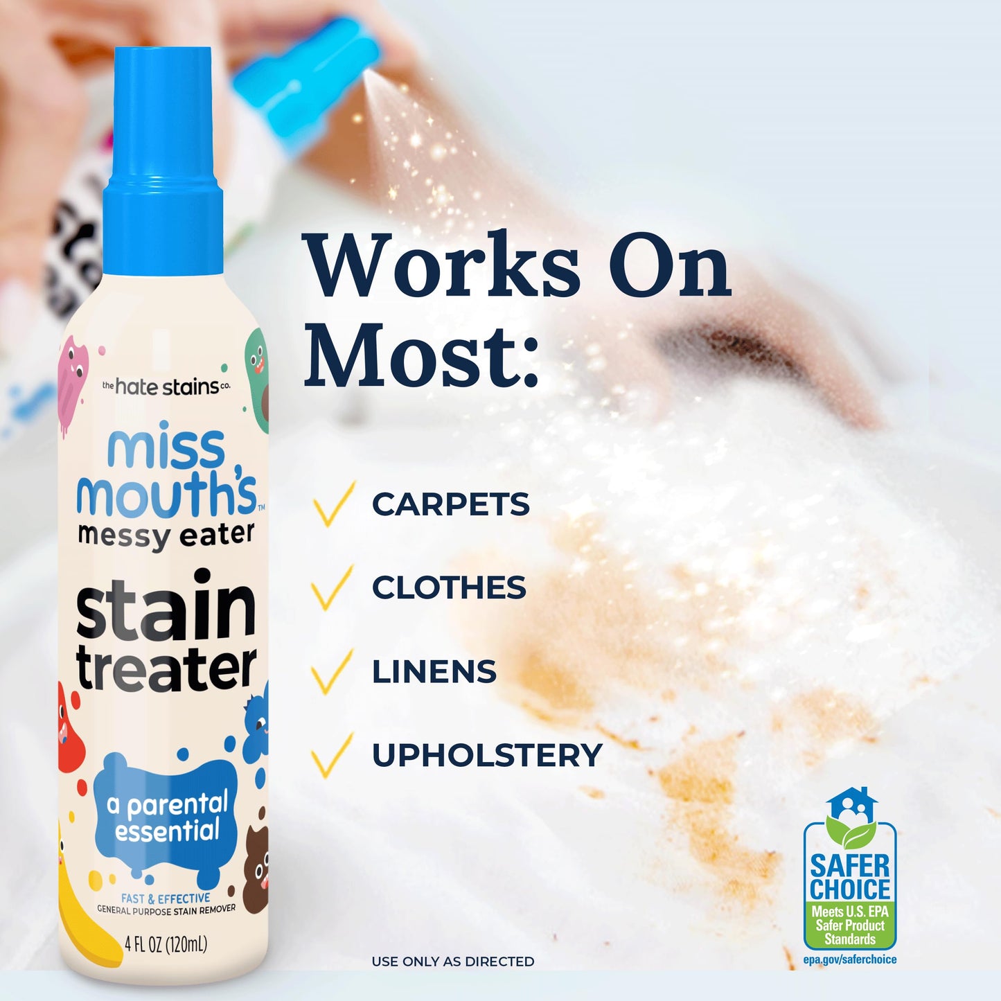 Miss Mouth's Messy Eater Stain Treater and Messy Steppers Shoe Cleaner Starter Pack