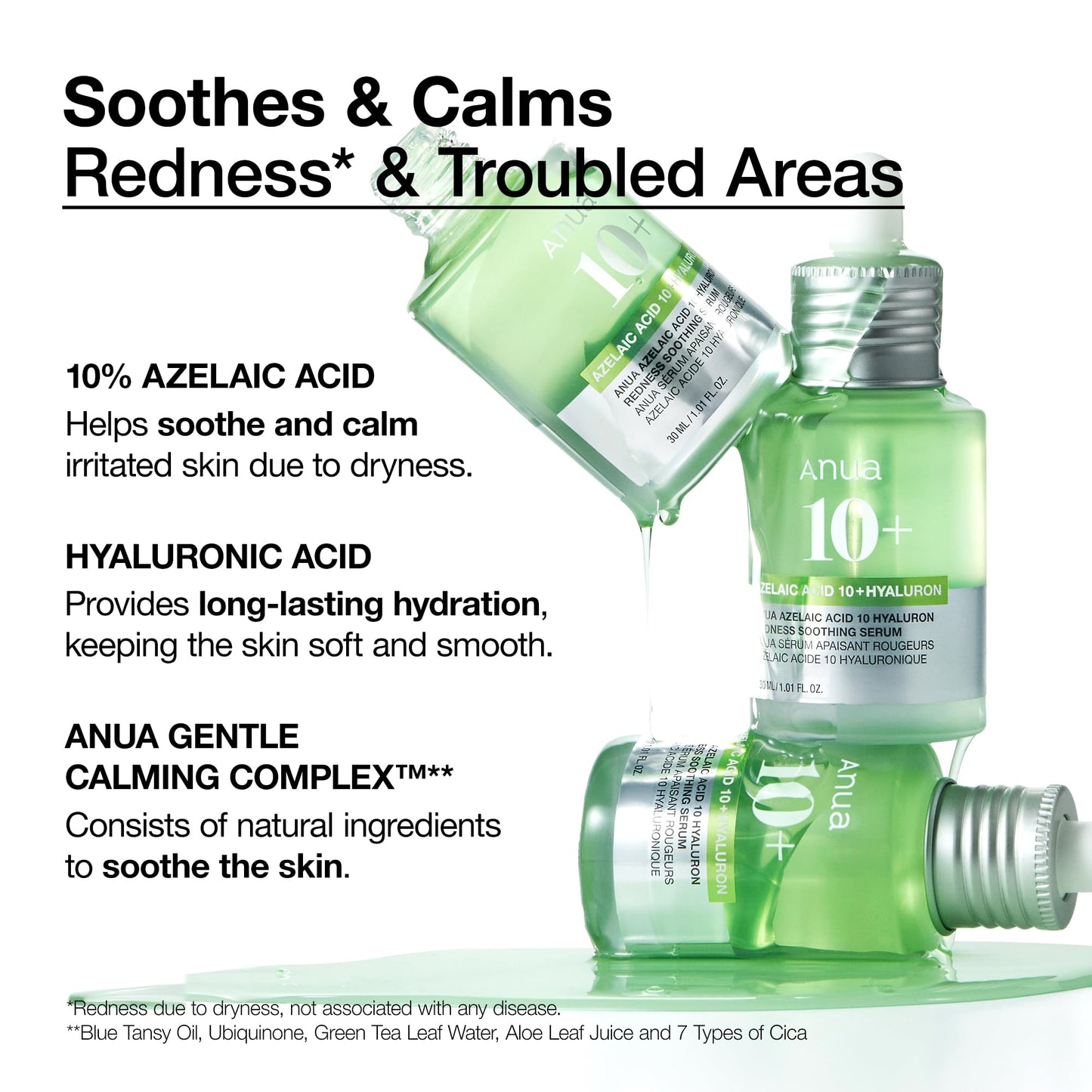 Anua Ultimate Spot Duo, Niacinamide 10 + TXA 4 Serum & Azelaic Acid 10 Hyaluron Redness Soothing Serum, Early & Post Spot Care, Skin Clarifying, Natural Color, Korean Skincare Set