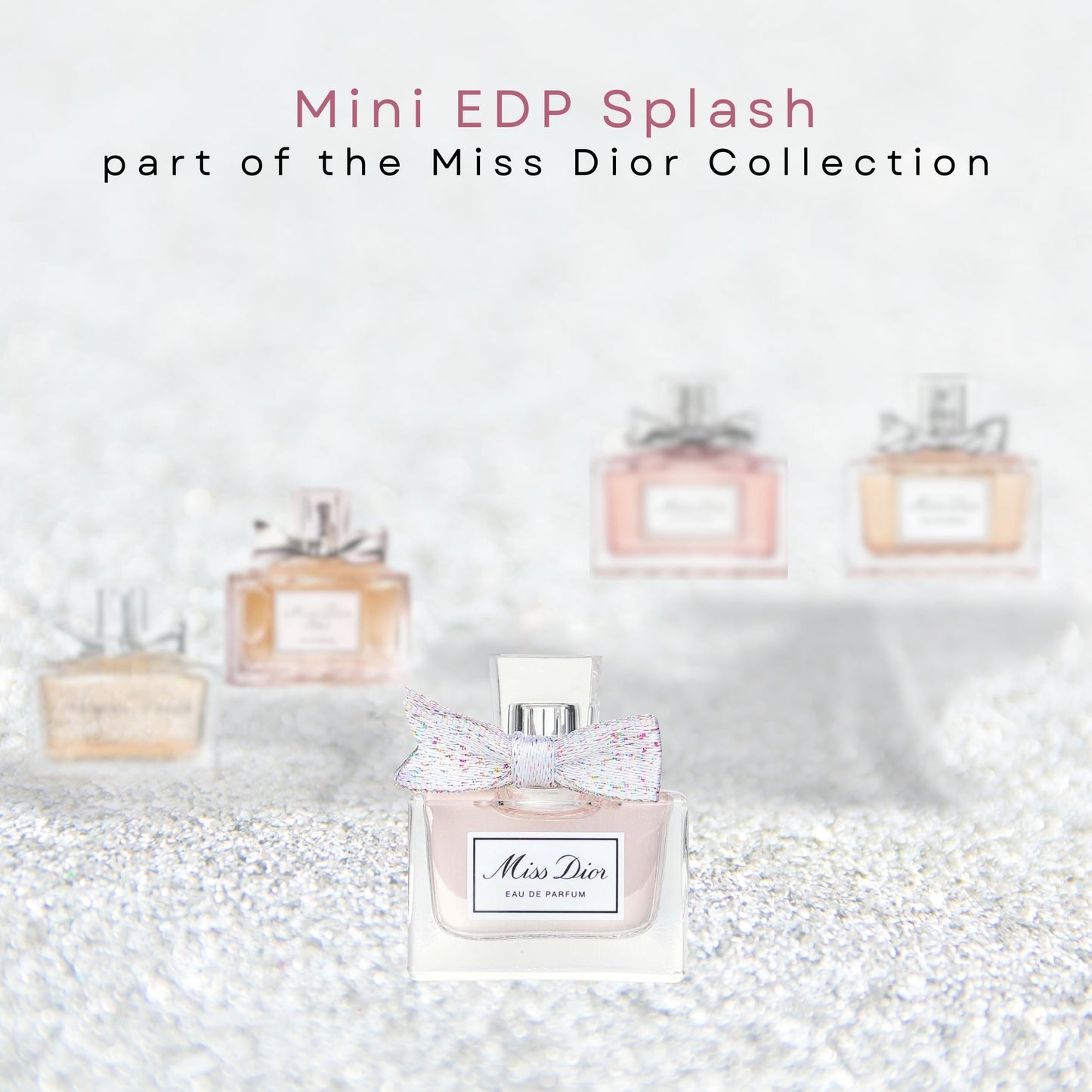 Miss Dior Eau de Parfum Mini Splash for Women, 0.17 Ounce