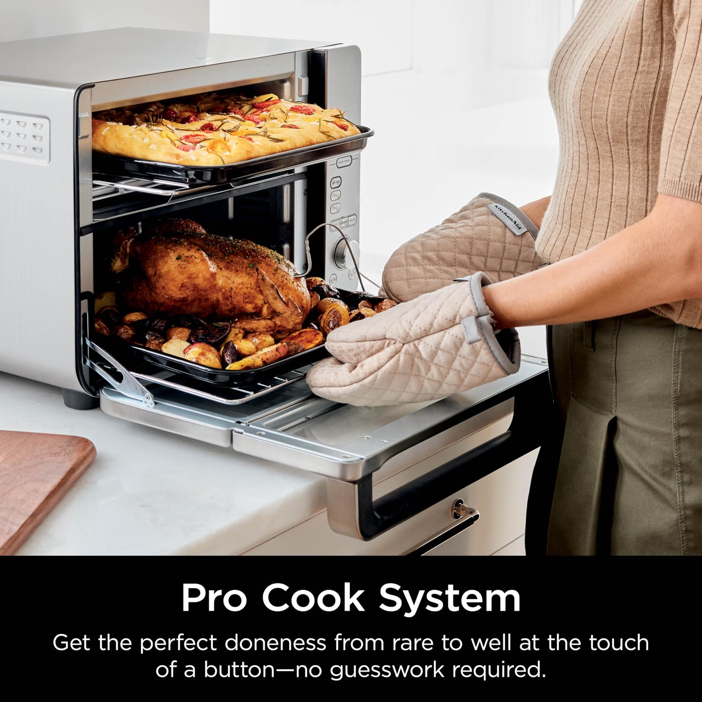 Ninja Countertop Oven Double Stack XL & Air Fryer with Pro Cook System, 12-in-1, Flexdoor, FlavorSeal, SMART FINISH with DualZone Technology, Air Fryer, Bake, Broil, Reheat, Stainless Steel, DCT651 (Renewed)