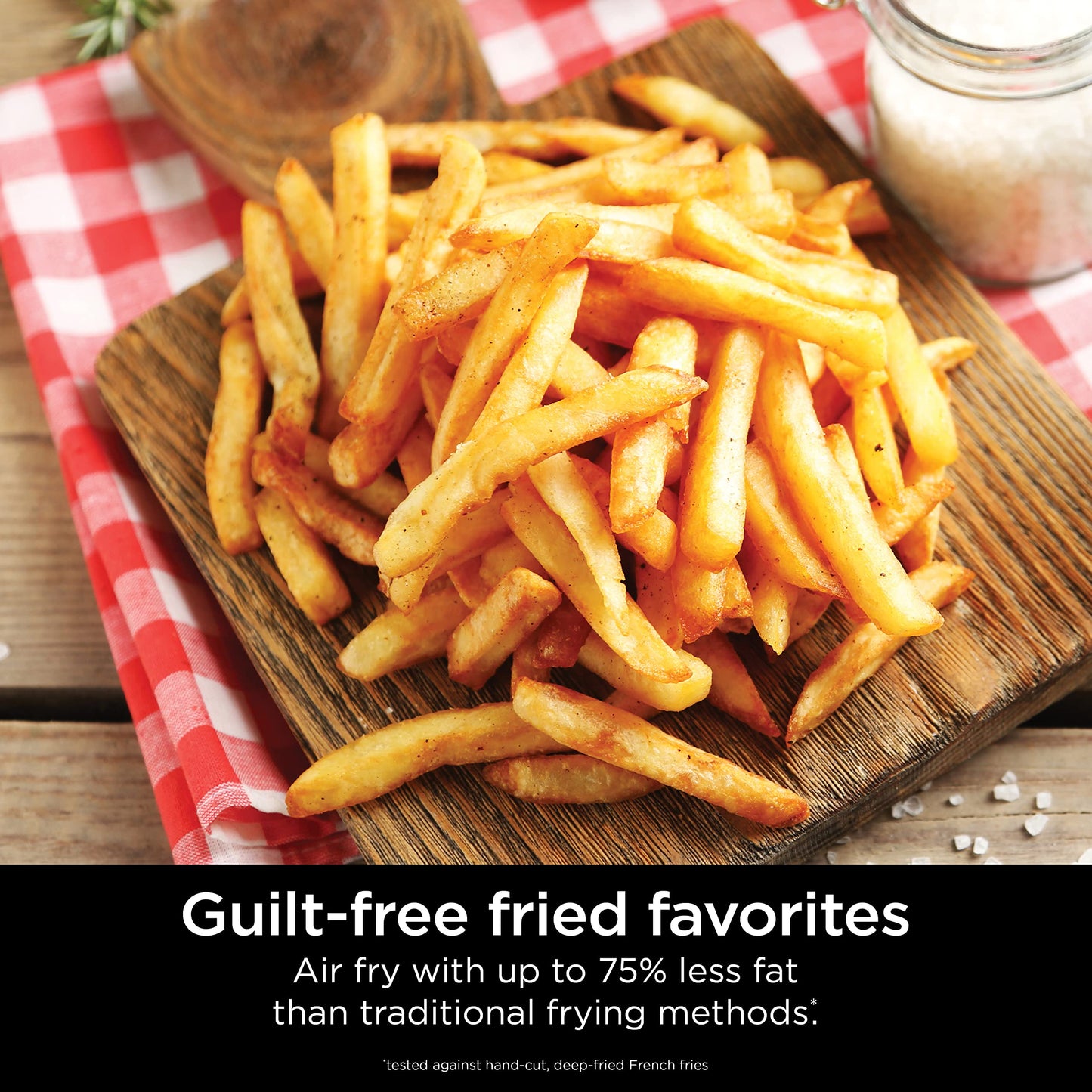 Ninja AF080 Mini Air Fryer, 2 Quarts Capacity, Compact, Nonstick, with Quick Set Timer, Grey