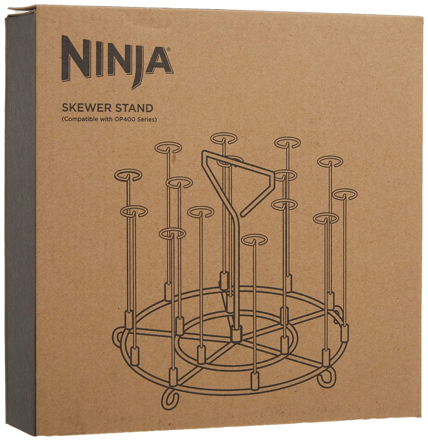 Ninja - AOP103BRN Ninja Foodi Skewer Stand, 1 piece, stainless steel