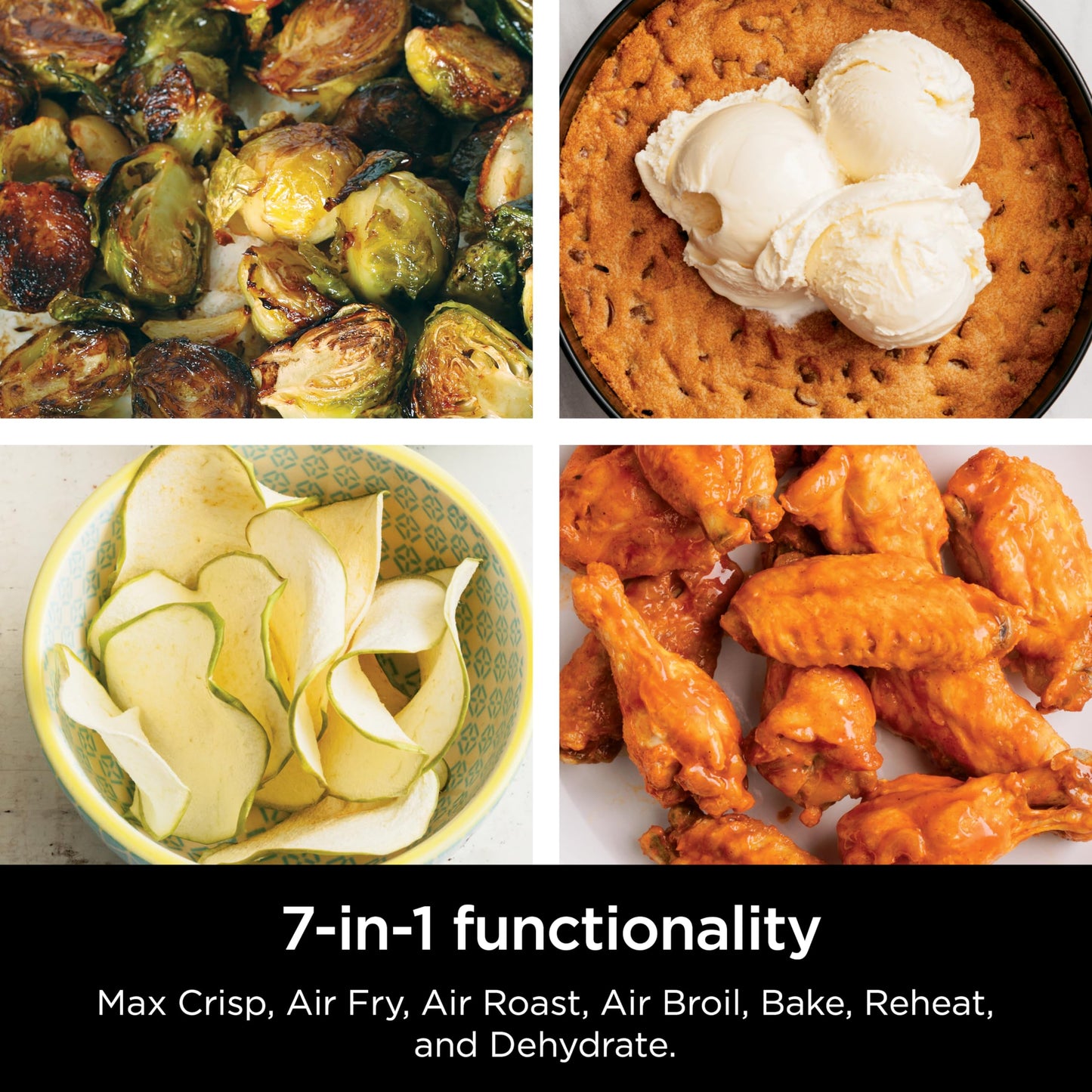 Ninja EzView Air Fryer Max XL, 5.5-QT Capacity, 7 functions: Max Crisp, Air Roast, Bake, Reheat, Dehydrate, and more, up to 450°F, EzView Window, Grey, AF171C (Canadian Version)