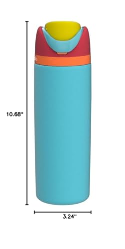Owala FreeSip Insulated Stainless Steel Water Bottle with Straw, BPA-Free Sports Water Bottle, Great for Travel, 24 Oz, Summer Sweetness