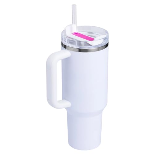 STANLEY Quencher 40 Ounce Vacuum Insulated Stainless Steel Tumbler with Handle Lid and Straw, Thermos for Hot and Cold Drinks, 1,180 L, CRYSTAL CRUSH