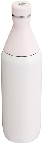 Stanley All Day Slim Bottle 20 oz | Twist On Lid with Leakproof Seal | Slim Design for Travel & Gym | Insulated Stainless Steel | BPA-Free | Rose Quartz