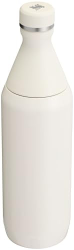 Stanley All Day Slim Bottle 20 oz | Twist On Lid with Leakproof Seal | Slim Design for Travel & Gym | Insulated Stainless Steel | BPA-Free | Cream