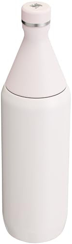 Stanley All Day Slim Bottle 34 oz | Twist On Lid with Leakproof Seal | Slim Design for Travel & Gym | Insulated Stainless Steel | BPA-Free | Rose Quartz