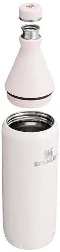 Stanley All Day Slim Bottle 34 oz | Twist On Lid with Leakproof Seal | Slim Design for Travel & Gym | Insulated Stainless Steel | BPA-Free | Rose Quartz