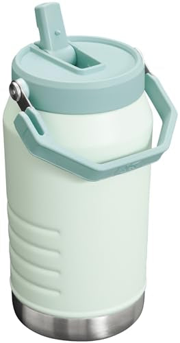 Stanley IceFlow Flip Straw Jug with Handle 64 oz| Twist On Lid and Flip Up Straw | Leak Resistant for Travel and Sports | Insulated Stainless Steel | BPA-Free | Mist