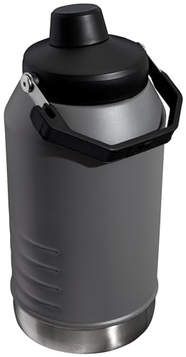 Stanley IceFlow Fast Flow Jug with Handle 96 oz | Twist On Angled Spout Lid | Leakproof for Travel and Sports | Insulated Stainless Steel | BPA-Free | Charcoal