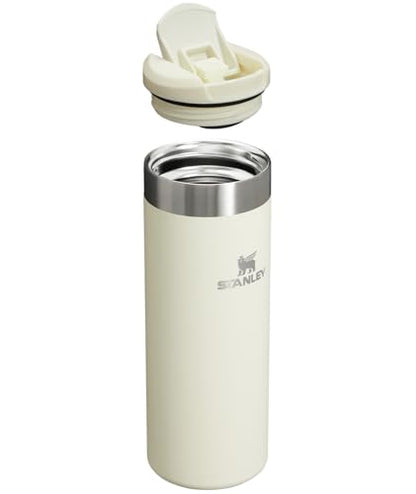 Stanley AeroLight Transit Bottle 16 oz | Locking Drink Through Lid | Leak Resistant Water Bottle or Coffee Travel Mug | Lightweight Insulated Stainless Steel | BPA-Free | Cream