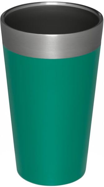Stanley Adventure Stacking Beer Pint Glass 16oz | Stackable Drinking Cup for Cold Beverages | Dishwasher Safe | Insulated Stainless Steel Tumbler | BPA-Free | Alpine