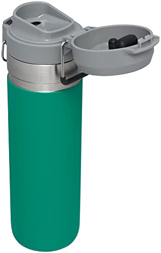 STANLEY Quick Flip GO Water Bottle 24 oz | Push Button Lid | Leakproof and Packable for Travel and Sports | Insulated Stainless Steel | BPA-Free | Alpine