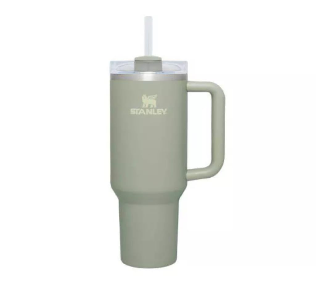STANLEY Stanley 40 oz Stainless Steel H2.0 Flowstate Quencher Tumbler - Hearth & Hand with Magnolia Restful Green