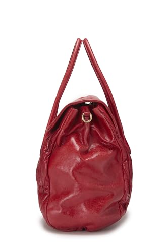 Miu Miu, Pre-Loved Red Nappa Convertible Handbag, Red