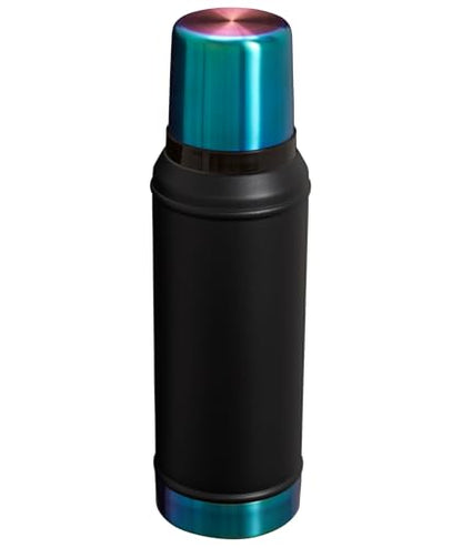 Stanley Classic Legendary Vacuum Bottle 2.0 qt | Wide Mouth with Leakproof Cup Lid | Keep Drinks Hot or Cold | Packable for Travel | Insulated Stainless Steel Thermal Bottle | BPA-Free | Black Chroma