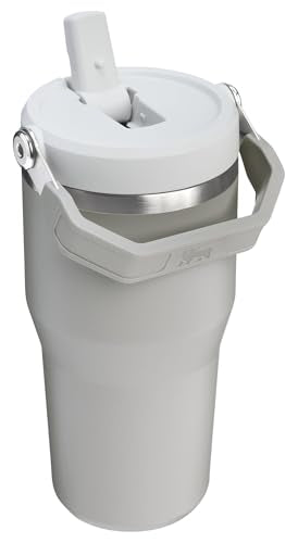 Stanley IceFlow 2.0 Flip Straw Tumbler with Handle 20 oz | Twist On Lid and Flip Up Straw | Leak Resistant Water Bottle | Insulated Stainless Steel | BPA-Free | Ash