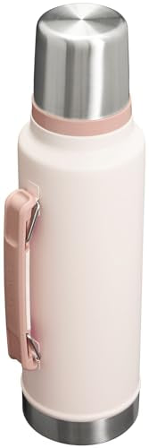 Stanley Classic Legendary Vacuum Bottle 1.5 qt | Wide Mouth with Leakproof Cup Lid | Keep Drinks Hot or Cold | Packable for Travel | Insulated Stainless Steel Thermal Bottle | BPA-Free | Rose Quartz