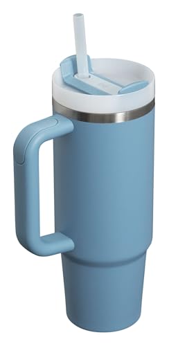 Stanley Quencher H2.0 Tumbler with Handle and Straw 30 oz | Flowstate 3-Position Lid | Cup Holder Compatible for Travel | Insulated Stainless Steel Cup | BPA-Free | Indigo