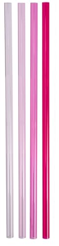 Stanley Quencher Tumbler Straws for 30 oz | Reusable Replacement Straws for Tumbler with Handle | Stainless Steel Drinking Cup Accessory | BPA-Free | Pink Multi Pack