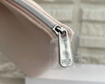 Dior Christian Dior Pouch Beige Velvet Cosmetic Pouch Novelty Pouch Logo Gift [Parallel import goods], beige