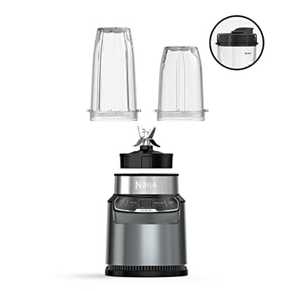 Ninja BN400C, Personal Nutri-Blender Pro with Auto-iQ Technology, Silver, 1000W