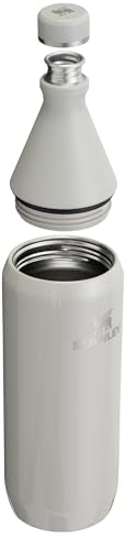 Stanley All Day Slim Bottle 34 oz | Twist On Lid with Leakproof Seal | Slim Design for Travel & Gym | Insulated Stainless Steel | BPA-Free | Ash