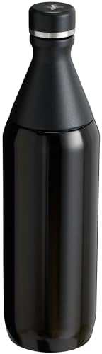 Stanley All Day Slim Bottle 20 oz | Twist On Lid with Leakproof Seal | Slim Design for Travel & Gym | Insulated Stainless Steel | BPA-Free | Black