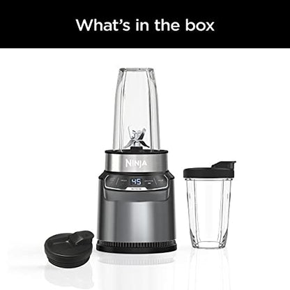 Ninja BN400C, Personal Nutri-Blender Pro with Auto-iQ Technology, Silver, 1000W