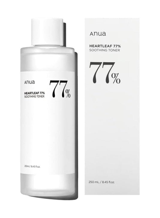 Anua Heartleaf 77 Soothing Toner I pH 5.5 Trouble Care, Calming Skin, Refreshing, Hydrating, Purifying, Cruelty Free, Vegan,(250ml / 8.45 fl.oz.)