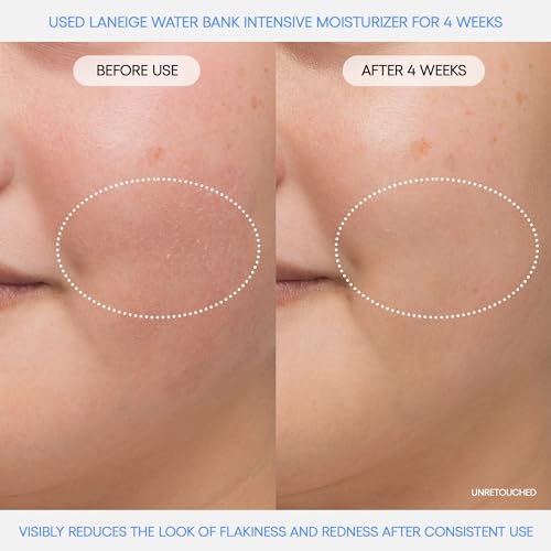 LANEIGE Water Bank Blue Hyaluronic Intensive Moisturizer: Hydrating Face Cream for Very Dry Skin with Squalane & Peptide for Skin Barrier Support, Dermatologist-Tested