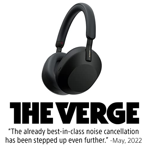 Sony WH-1000XM5 Premium Noise Canceling Headphones, Auto NC Optimizer, 30-Hour Battery, Alexa Voice Control, Midnight Blue
