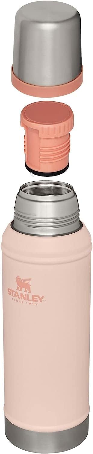 Stanley Classic Vacuum Insulated Wide Mouth Bottle - Limestone - BPA-Free 18/8 Stainless Steel Thermos for Cold & Hot Beverages - 1.0 QT