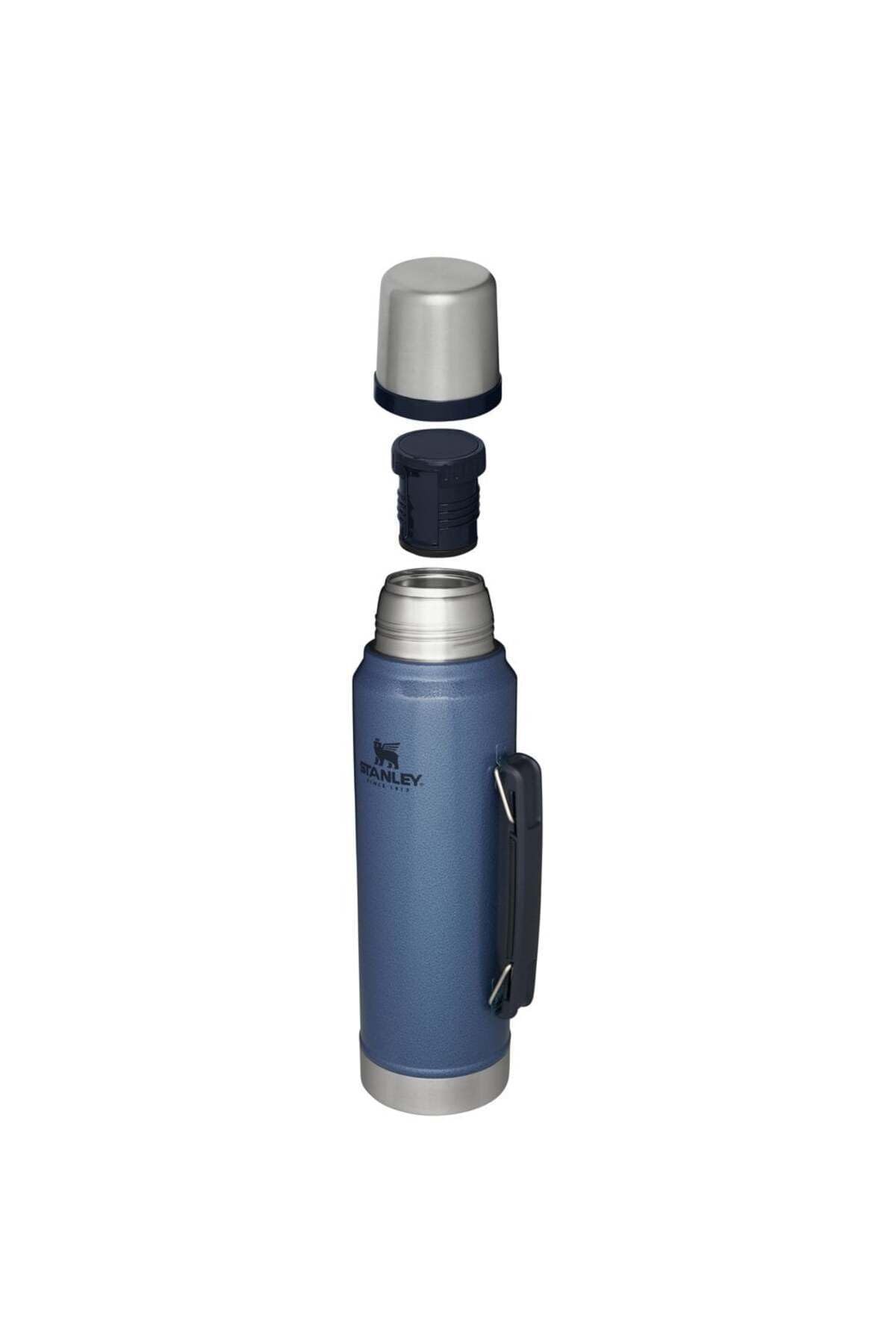 STANLEY Classic Legendary 1L Thermos Flask - Keeps Hot or Cold for 24 Hours - BPA-Free Stainless Steel Leakproof Coffee Flask - Dishwasher Safe - Hammertone Lake