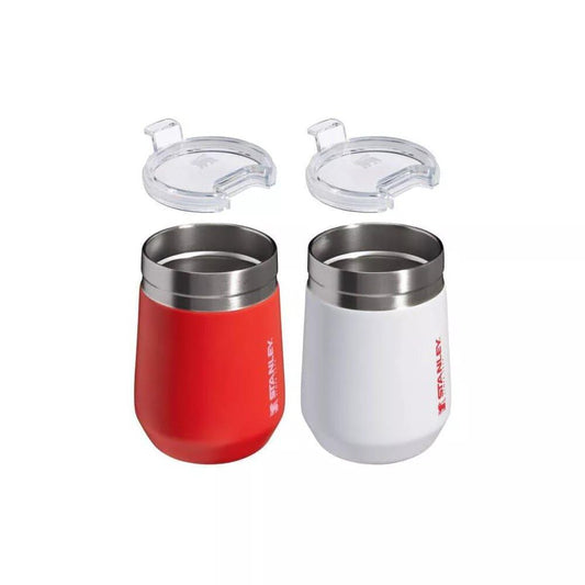 Stanley 10 oz Stainless Steel Everyday Go Tumblers 2pk Red/White, Small, 200-00-4949