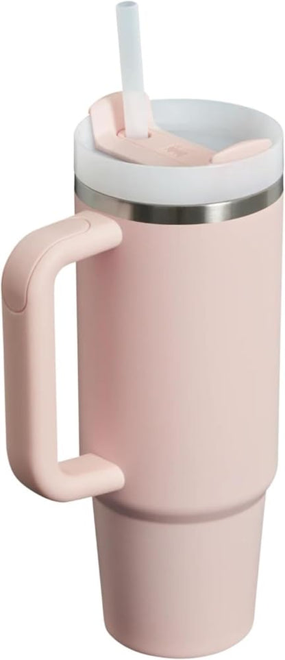 STANLEY Quencher H2.0 FlowState Stainless Steel Vacuum Insulated Tumbler with Lid and Straw for Water, Iced Tea or Coffee (Bloom, 30 oz)