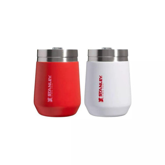 Stanley 10 oz Stainless Steel Everyday Go Tumblers 2pk Red/White, Small, 200-00-4949