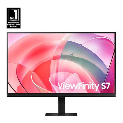 SAMSUNG 32-Inch ViewFinity S7 (S70D) Series 4K UHD High Resolution Monitor with HDR10, Multiple Ports, Easy Setup Stand, Advanced Eye Care, LS32D702EANXGO, 2024