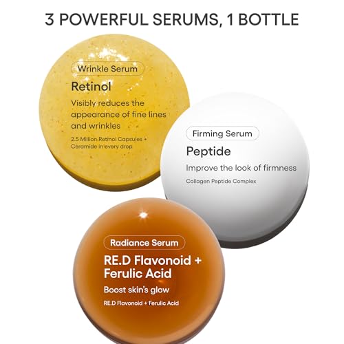 LANEIGE Perfect Renew 3X Signature Serum: Retinol, Ceramide & Collagen Peptides for Wrinkle Care, Firming, & Radiance