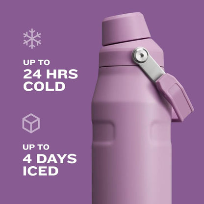 Stanley IceFlow Fast Flow Water Bottle 36 oz | Angled Spout Lid | Lightweight and Leakproof for Travel and Sports | Insulated Stainless Steel | BPA-Free | Black 2.0