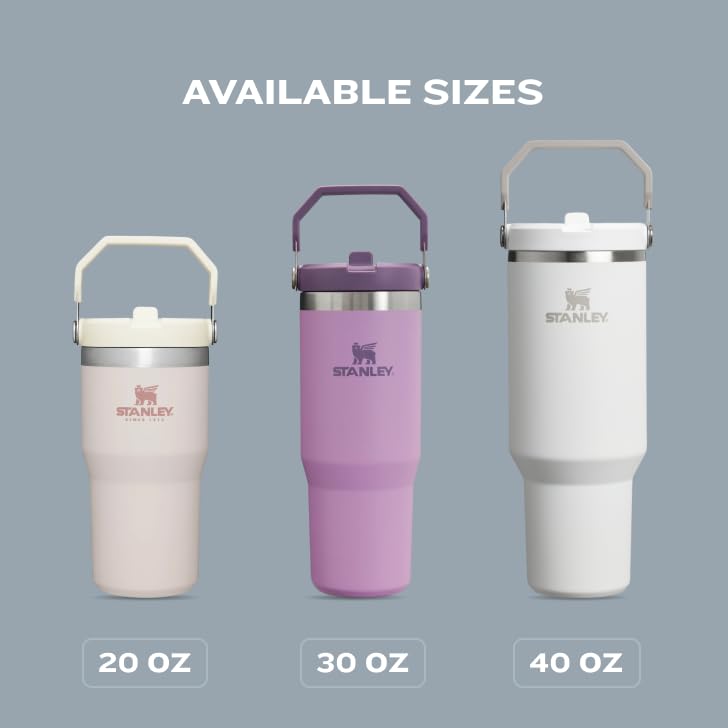 Stanley IceFlow Stainless Steel Tumbler - Vacuum Insulated Water Bottle for Home, Office or Car Reusable Cup with Straw Leak Resistant Flip Cold for 12 Hours or Iced for 2 Days, Azure, 30 OZ / 0.89 L
