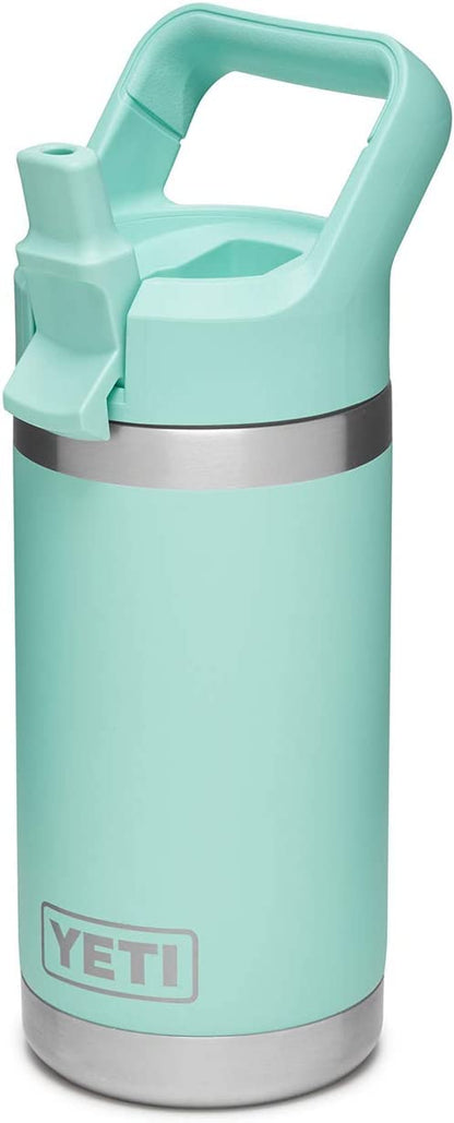 YETI Rambler Jr. 12 oz Kids Bottle, with Straw Cap, Seafoam
