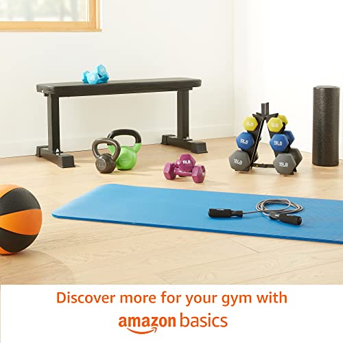 Amazon Basics Neoprene Dumbbell Hand Weights, 10 Pounds, Pair, Navy Blue
