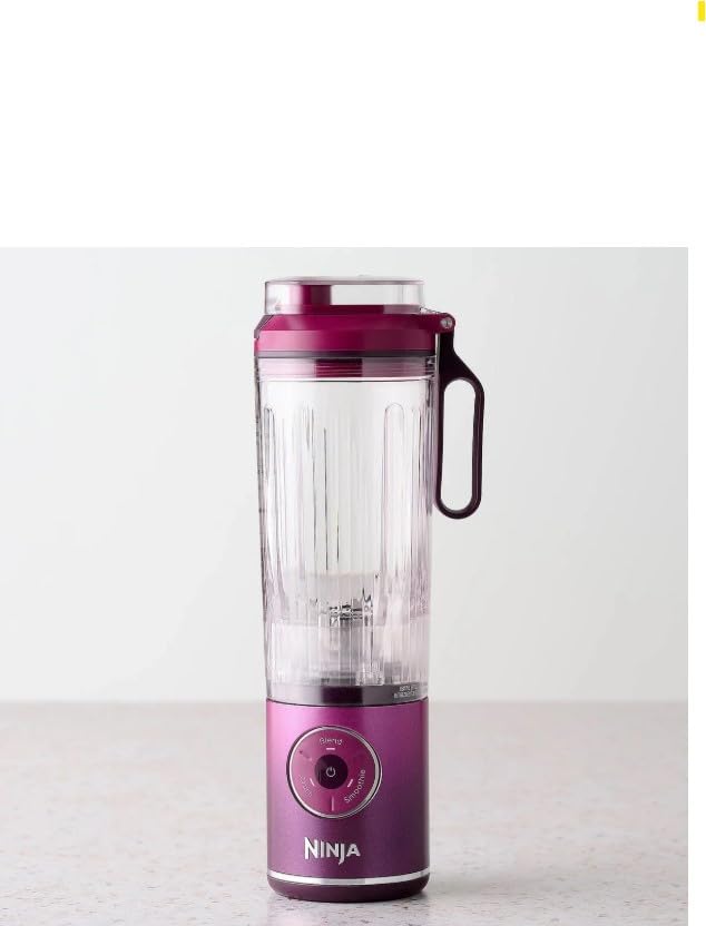 Ninja BC251QRD Blast Max Personal Cordless Blender for Smoothies, Blend, Ice Crush, 22 oz. Twist & Go Vessel, Cherry - Certified Refurbished