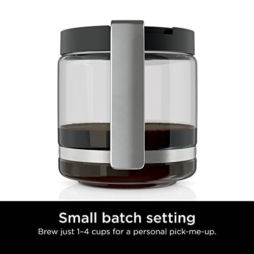 Ninja DCM200C Programmable XL 14-Cup Coffee Maker, 14-Cup Glass Carafe, With Permanent Filter, Stainless Steel, Silver