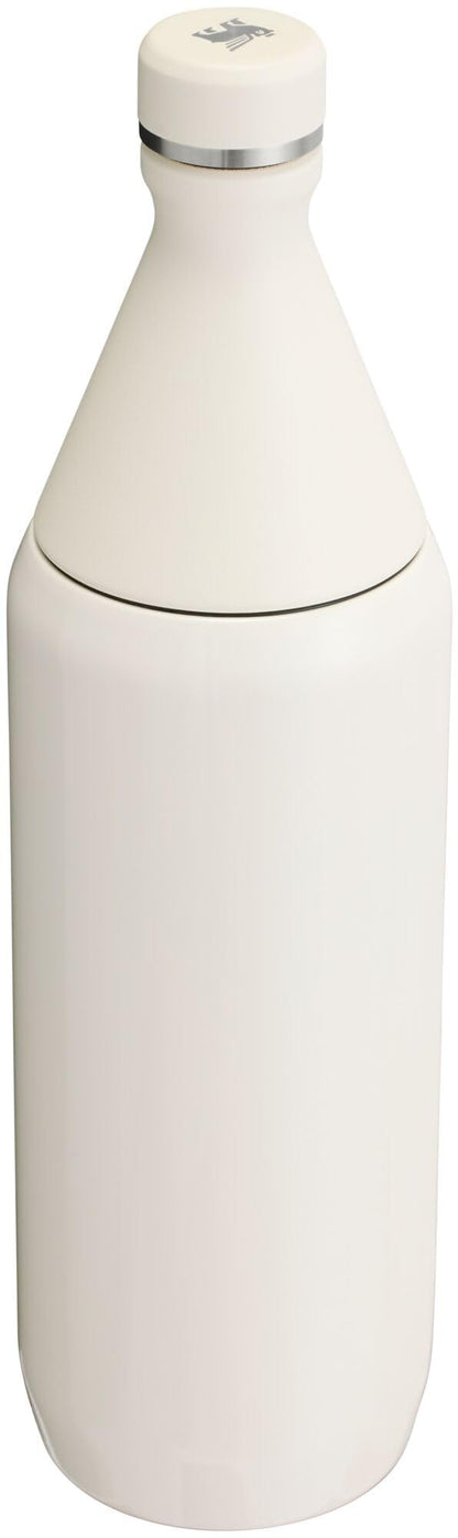 Stanley All Day Slim Bottle 34 oz | Twist On Lid with Leakproof Seal | Slim Design for Travel & Gym | Insulated Stainless Steel | BPA-Free | Cream