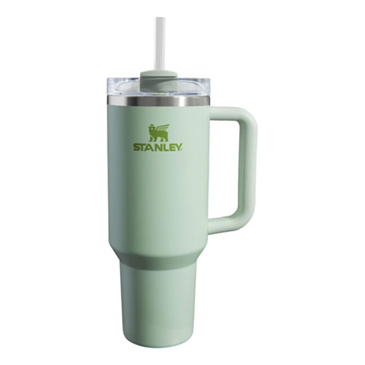 STANLEY Quencher H2.0 FlowState Stainless Steel Vacuum Insulated Tumbler with Lid and Straw for Water, Iced Tea or Coffee (Green Divine, 40 oz)