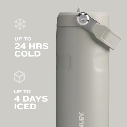 Stanley IceFlow Flip Straw 2.0 Water Bottle 24 oz | Built-In Straw for Travel and Sports | Lightweight and Leak Resistant | Insulated Stainless Steel | BPA-Free | Watermelon