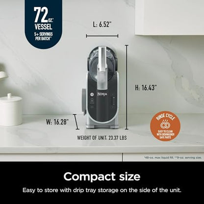 Ninja SLUSHi 72 oz Professional Frozen Drink Maker, 3 Preset Settings Slushie Machine (Renewed)
